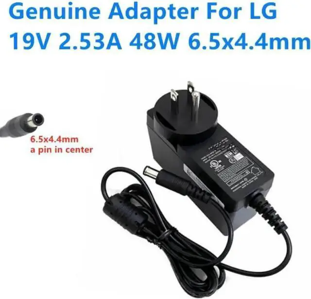 Main image of Vszerda 48W 19V 2.53A Monitor AC Switching Power Adapter, Model ADS-48FSK-19 / 19048EPCU-1 / 19048EPG-1 Replacement Charger Compatible with LG E2351T M2732D LCD Monitors