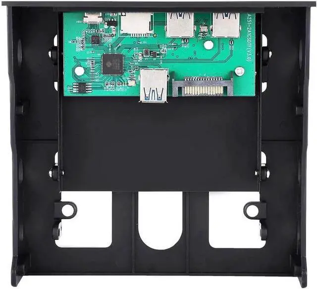 Alt view image 5 of 6 - Vszerda USB 3.1 Front Panel Card Reader with USB-C 3.1 Port, Dual USB 3.0 Ports & SD TF Memory Card Reader for Desktop PC Chassis
