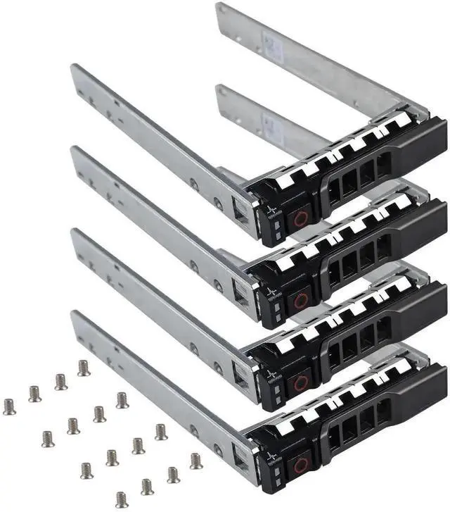 Main image of Vszerda 4 Pack 2.5" SAS SATA Hard Drive Tray Caddy 0G176J G176J Hot Swap SSD HDD Bracket Compatible with Dell PowerEdge R720 R720XD R630 R730 R830 R930 T430 T440 T640 Servers