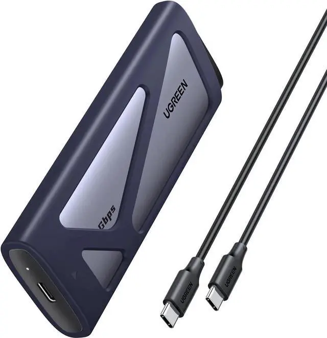 Main image of Vszerda UGREEN 20Gbps M.2 NVMe SATA SSD Enclosure, USB C 3.2 Gen2x2 External M.2 Case Supports 8TB, M/B+M Key SSD 2230/2242/2260/2280 with UASP & TRIM