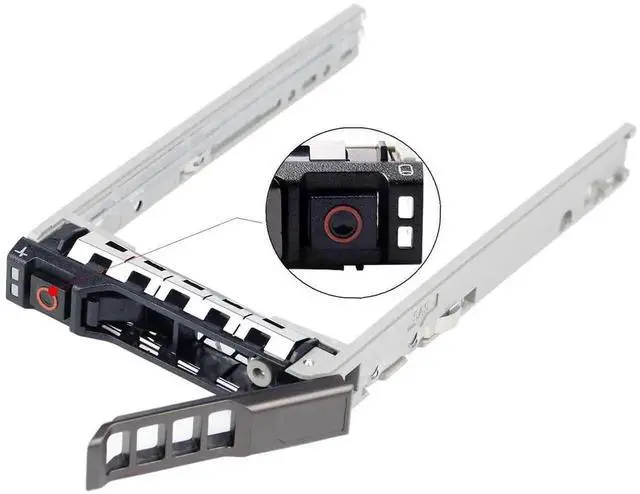 Alt view image 3 of 6 - Vszerda 4 Pack 2.5 Inch SAS SATA Hard Drive Tray Caddy G176J, SFF SSD HDD Mount Bracket Compatible with Dell PowerEdge R610 R620 R710 T710 R720 R815 R820 Servers