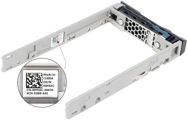 Alt view image 4 of 6 - Vszerda 4 Pack 2.5 Inch SAS SATA Hard Drive Tray Caddy G176J, SFF SSD HDD Mount Bracket Compatible with Dell PowerEdge R610 R620 R710 T710 R720 R815 R820 Servers