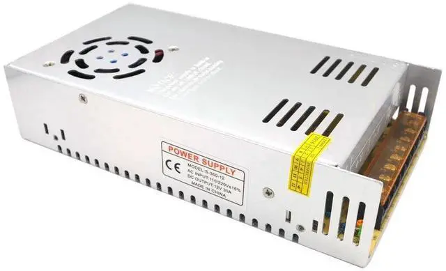 Alt view image 2 of 5 - Vszerda 360W 12V 30A Regulated Switching Power Supply Transformer, AC 100-240V Constant Voltage Driver for LED Strips, CCTV Cameras, Radio, Mini PC & Electronic DIY Projects