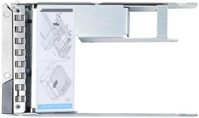 Alt view image 5 of 7 - 2 Pack 3.5" HDD Tray Caddy with Removable 2.5" SSD Adapter for Dell PowerEdge 14G/15G/16G Servers R540 R640 R740 R6415 R7415 R7425 R550 T550 R650 R750 R7515 R7525 T560 R660 R760 R6625 R7615 R7625