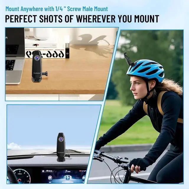 Alt view image 2 of 6 - Vszerda 1080P Mini Wearable POV Body Camera with 64GB Storage, Audio Video Recording & Motion Detection Magnetic Portable DV for Cycling, Pet Walking, Travel