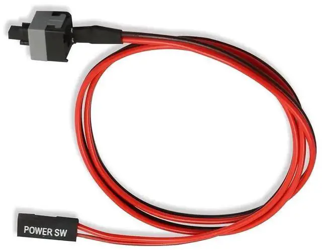 Alt view image 3 of 6 - Vszerda 20PCS PC Motherboard Power & Reset Switch Cable with Button, Desktop On/Off Reset Replacement Kit