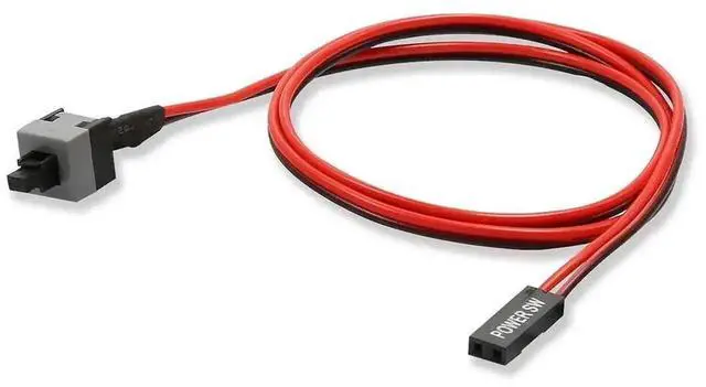 Alt view image 6 of 6 - Vszerda 20PCS PC Motherboard Power & Reset Switch Cable with Button, Desktop On/Off Reset Replacement Kit