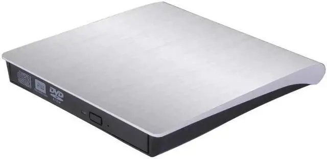Main image of Vszerda Slim White USB 3.0 External DVD RW CD Burner Optical Drive Compatible with Mac Notebook Desktop PC Windows 7/8/10