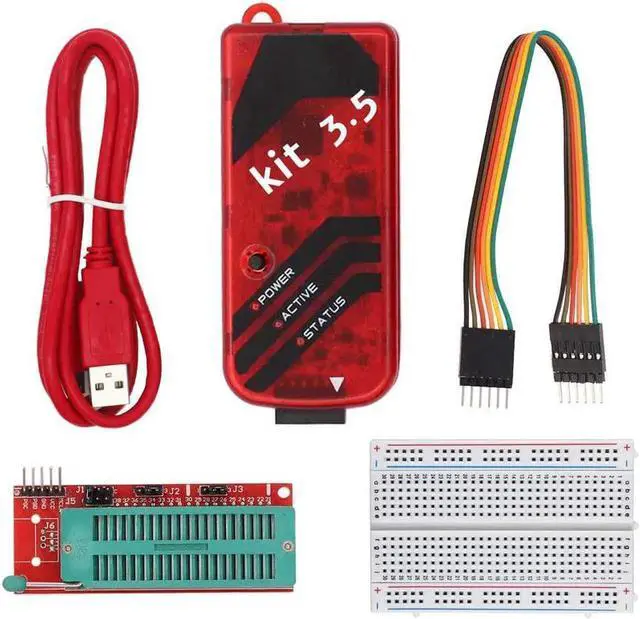 Main image of Vszerda PICKIT3.5 PIC Programmer Debugger Kit, Compatible with PICkit 3, ICSP In-Circuit Programmer for PIC Microcontrollers, Works with MPLAB IDE