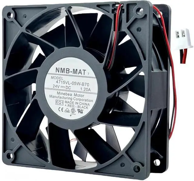 Main image of Vszerda NMB-MAT 4715VL-05W-B70 12038 Axial Fan DC 24V 1.20A 2-Wire Industrial Cooling Fan for Inverter