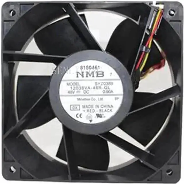 Main image of Vszerda NMB 12038VA-48R-GL Waterproof Cooling Fan, 120×38mm DC 48V 0.90A 3-Wire IP55 Model 4715VL-07W-B69
