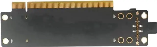 Alt view image 4 of 6 - Vszerda PCIe 4.0 x16 1-to-2 Bifurcation Expansion Card, PCIe x16 Split into Dual x8 Slots, 20mm Slot Spacing, CPU 4-Pin Auxiliary Power Port with Matching 4Pin Power Cable