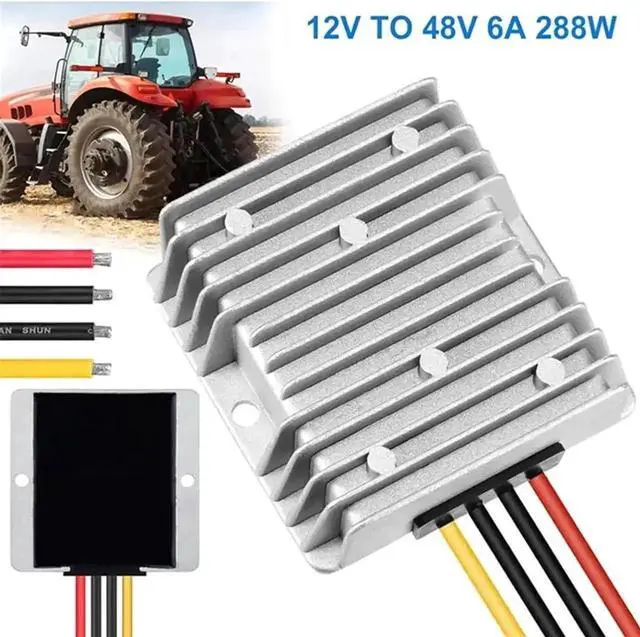 Alt view image 3 of 6 - Vszerda 12V to 48V 6A 288W Step-Up DC-DC Boost Converter, Voltage Regulator Module for Golf Cart, Club Car & Solar Power System