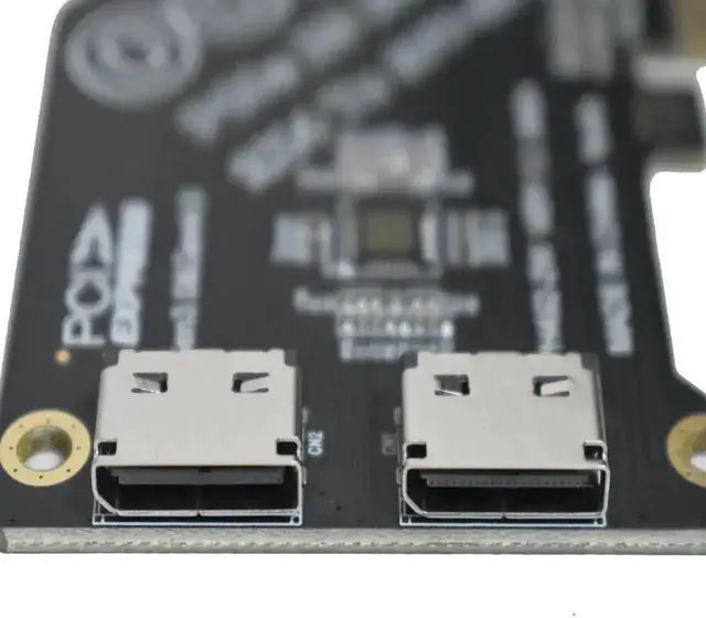 Alt view image 3 of 5 - Vszerda Gen4 PCIe x8 to OCuLink SFF-8612 Adapter Card, SFF-8611 External PCIe Breakout for eGPU Dock, External Graphics Card & U.2 NVMe SSD, PCIe 4.0 x8 Host Expansion Adapter