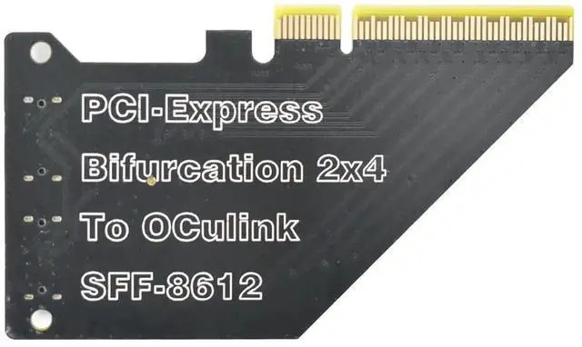 Alt view image 5 of 5 - Vszerda Gen4 PCIe x8 to OCuLink SFF-8612 Adapter Card, SFF-8611 External PCIe Breakout for eGPU Dock, External Graphics Card & U.2 NVMe SSD, PCIe 4.0 x8 Host Expansion Adapter