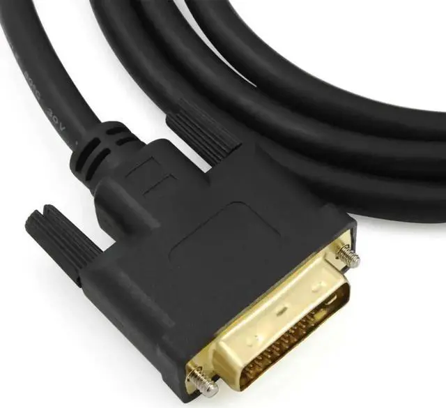 Alt view image 4 of 4 - Vszerda 10M/32.8FT DVI-D 24+1 Male to Male Digital Cable, 24K Gold-Plated High Quality DVI AV Cord for PC, Graphics Card and Monitor