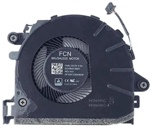 Alt view image 2 of 2 - Vszerda New CPU Cooling Fan Replacement for HP EliteBook 14" 830 G7 835 G7 840 G7 845 G7 ZBook Firefly 14 G7, OEM Part M07102-001 Fan ND75C38-19G15 HSN-I37C-4 HSN-I36C-4