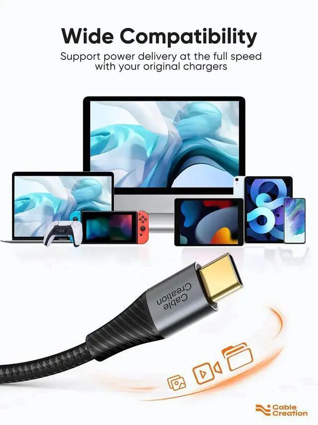 Alt view image 5 of 7 - Vszerda 5 Pack 0.8FT Double Braided USB-C to USB-C Short Fast Charging Cables for Galaxy S22 Ultra/S22/S21/S20/Note 20, MacBook, iPad Mini 6