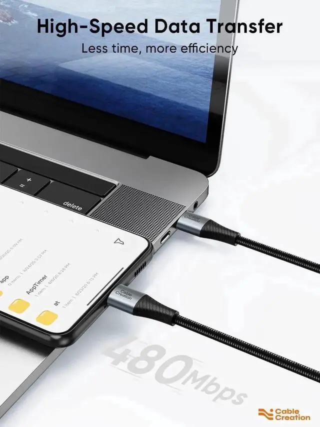 Alt view image 6 of 7 - Vszerda 5 Pack 0.8FT Double Braided USB-C to USB-C Short Fast Charging Cables for Galaxy S22 Ultra/S22/S21/S20/Note 20, MacBook, iPad Mini 6