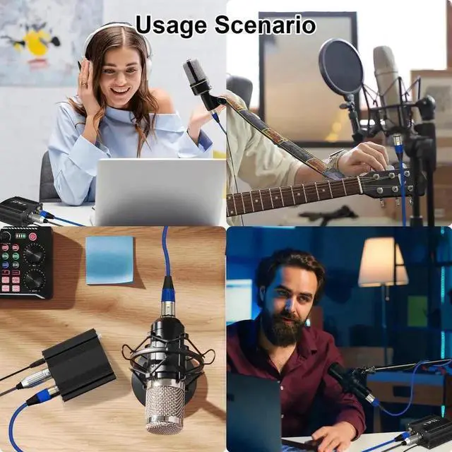 Alt view image 6 of 7 - Vszerda 1 Channel 48V Phantom Power Supply with Power Adapter, Universal for All Condenser Microphones, Professional Black Phantom Power for Studio Recording & Music Production