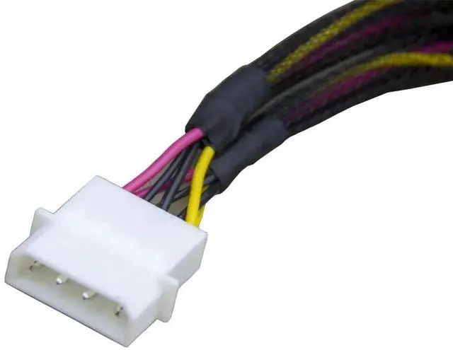 Alt view image 2 of 4 - Vszerda PCIe 5.0 MCIO Mini Cooledge IO Cable, 74Pin x8 to Dual 68Pin Splitter Cable with Power, 80cm Server Storage Cable