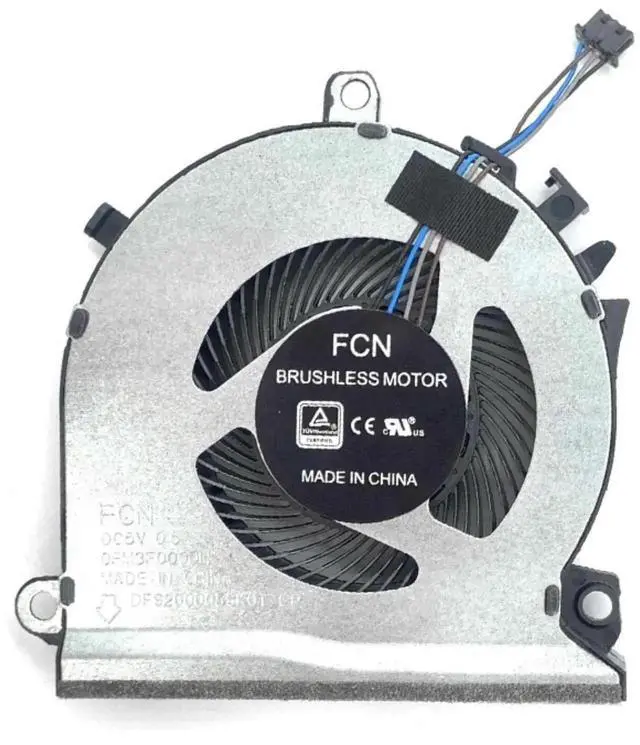 Alt view image 2 of 3 - Vszerda 2Pcs CPU GPU Cooling Fan Replacement for HP Pavilion Gaming 15-EC 16-A Series, OEM Part L77560-001