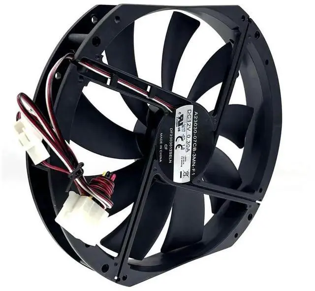 Alt view image 3 of 3 - Vszerda 230mm Large Airflow PC Case Fan DF2303012SELN A23030-07CB-3MN-F1, 230×200×30mm DC12V Silent Cooling Fan