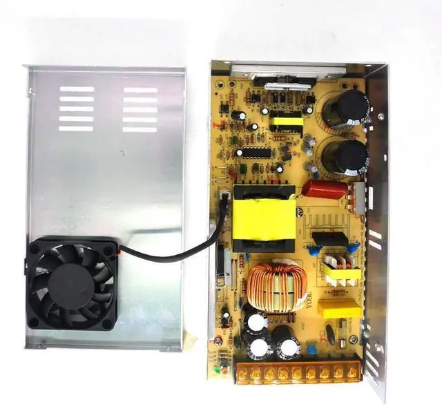 Alt view image 5 of 7 - Vszerda 360W Regulated Switching Power Supply, AC 110V/220V to DC 24V 15A Universal Transformer Driver Adapter for LED Strip Lights, CCTV Cameras, Radio, Computer & DIY Projects