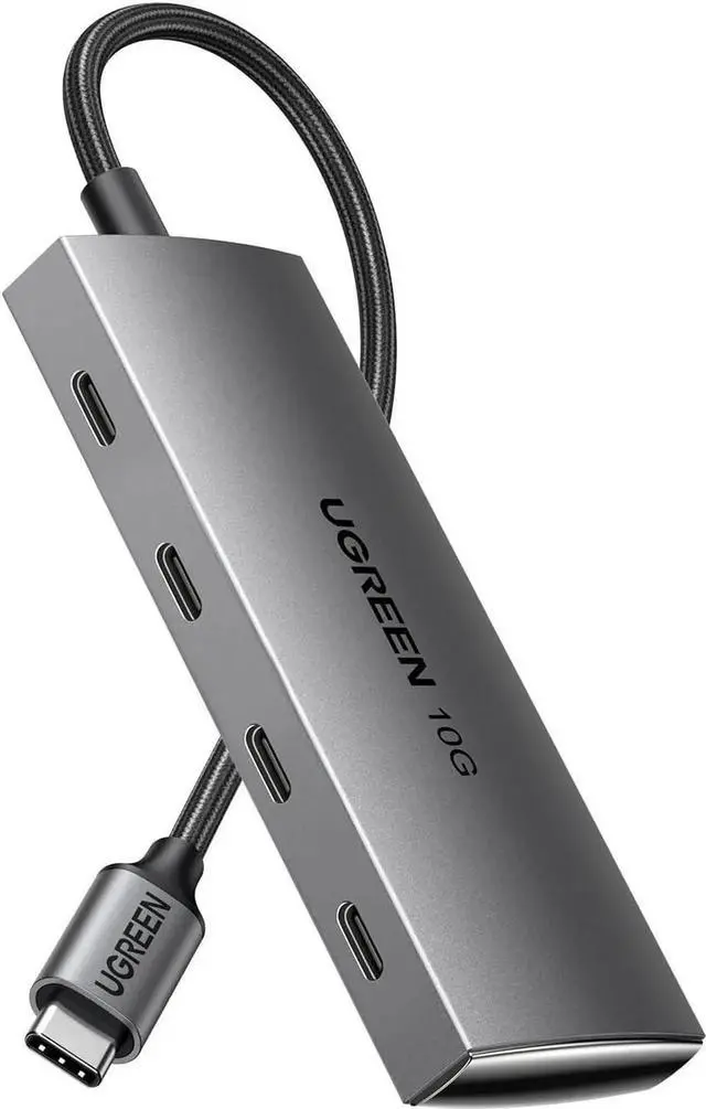 Main image of Vszerda 10Gbps USB C Hub, 4-Port USB 3.2 Gen2 Multiport Splitter, High Speed Data Only Type C Adapter Compatible with MacBook Air Pro, iMac, iPad Pro, iPhone 15 Series, Galaxy S23 & All USB-C Devices