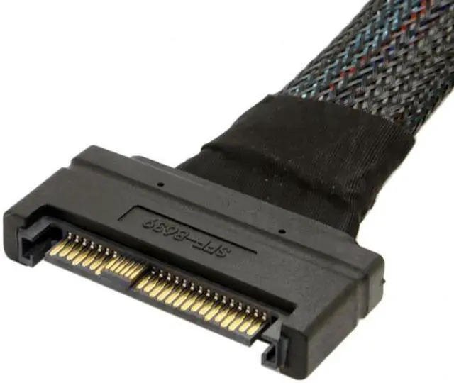 Alt view image 4 of 4 - Vszerda 50cm SFF-8639 U.2 NVMe SSD Extension Cable, 68Pin Male to Female PCIe High Speed Extender Cord