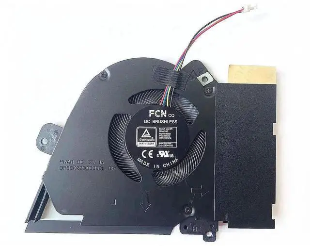Alt view image 4 of 6 - Vszerda Dual CPU GPU Cooling Fan Kit FNAQ FNAR DC12V 4Pin for ASUS TUF Dash F15 FX516 FX516P FX516PR RTX3070