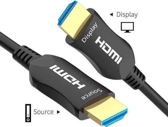 Alt view image 6 of 7 - Vszerda 33FT Fiber Optic HDMI 2.0b Cable, 4K@60Hz 18.2Gbps High Speed HDMI Cord Support ARC HDCP2.2 3D 4:4:4 Color Sampling
