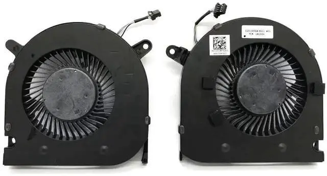 Alt view image 2 of 6 - Vszerda New Dual CPU GPU Cooling Fan Kit PN 04NYWG (CPU) / 0160GM (GPU), DC5V 0.5A 4-Pin PWM Blowers for Dell G3 3590 G3-3500 G5 15 5500 G5 SE 5505 Gaming Laptops