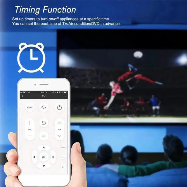 Alt view image 4 of 6 - Vszerda RM4 Pro WiFi Smart Home Universal Remote Controller, 3-in-1 WiFi+IR+RF Blaster with App Timer Automation, Voice Control Hub Compatible with Alexa for TV, AC, Curtain, 433MHz RF Switches