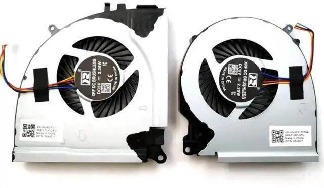 Main image of Vszerda New CPU GPU Dual Cooling Fan Replacement for Dell Inspiron 15 7000 7557 7559 5576 5577, Fan DFS201105000T FGLQ DFS2001053P0T FGLP OEM Part 04X5CY 0RJX6N