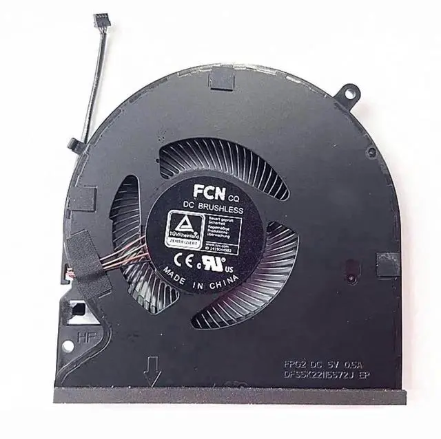 Alt view image 2 of 5 - New CPU GPU Cooling Fan Replacement for Razer Blade 15 Advanced 2021 RZ09-0409 Series RZ09-0409BE RZ09-0409CE RZ09-0409AE RZ09-0409A RZ09-0409B RZ09-0409C RZ09-0409J RZ09-0409K 0409AED3 0409KWD3 0409B