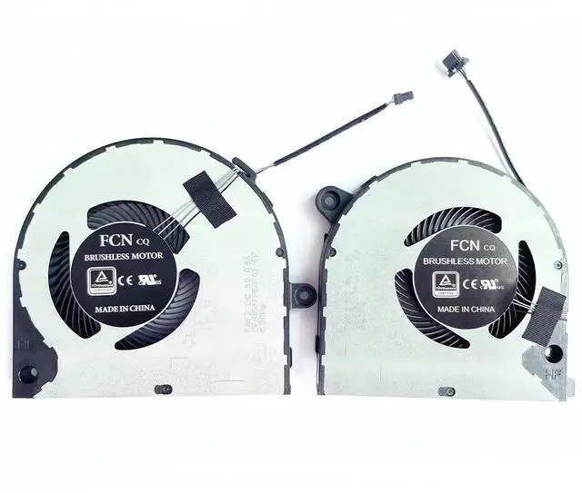 Alt view image 2 of 6 - Vszerda CPU+GPU Cooling Fan Replacement for Dell Vostro 7500 7501 Inspiron 7500 7501 Series, DC5V 0.5A, OEM P/N DFS150005AA0T FMF3 DFS150705AF0T FMF2 0KGH4R 0YND40, 4-Pin PWM Dual Fans Kit