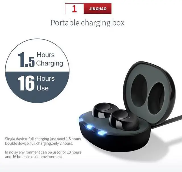 Alt view image 6 of 7 - JINGHAO Rechargeable OTC Hearing Aid  16H Battery, Fast Charge, Noise Reduction, Comfort Fit & 30-Day Returns