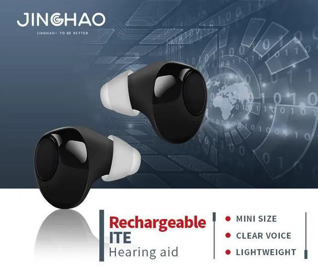 Alt view image 4 of 7 - JINGHAO Rechargeable OTC Hearing Aid  16H Battery, Fast Charge, Noise Reduction, Comfort Fit & 30-Day Returns