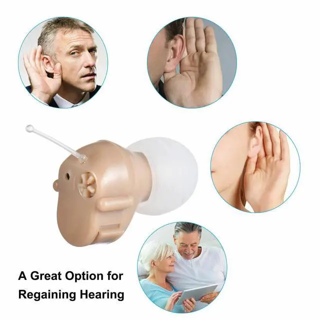 Alt view image 3 of 6 - Jinghao USA Stock FDA-Approved Digital Hearing Aid - Noise Reduction, 125dB Output, 30dB Gain, Lightweight & Fashionable Design,Stylish & Invisible,Perfect for Seniors