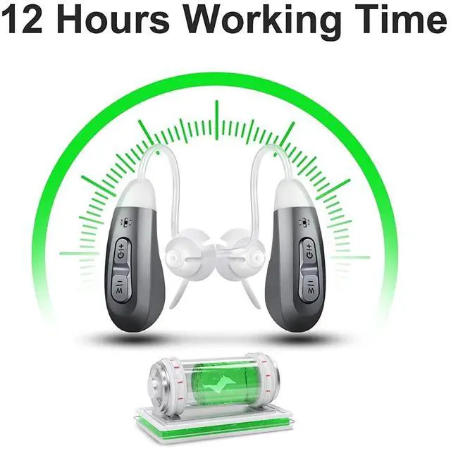 Alt view image 5 of 7 - JINGHAO JH-D59C Digital Hearing Amplifier w/ Adaptive ANC, 12H Battery, Portable Charging Case, Noise Reduction - Enhanced Hearing for Life