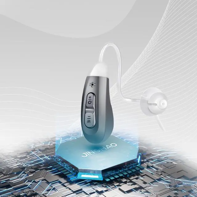 Alt view image 7 of 7 - JINGHAO JH-D59C Digital Hearing Amplifier w/ Adaptive ANC, 12H Battery, Portable Charging Case, Noise Reduction - Enhanced Hearing for Life