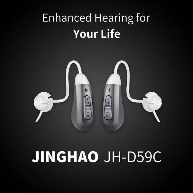 Alt view image 2 of 7 - JINGHAO JH-D59C Digital Hearing Amplifier w/ Adaptive ANC, 12H Battery, Portable Charging Case, Noise Reduction - Enhanced Hearing for Life