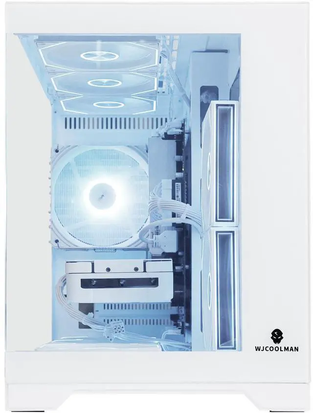 Alt view image 2 of 7 - AODU Gaming Desktop PC-Windows11-Intel i5 13400F 2.5 GHz (4.6GHz Turbo)-GeForce RTX 5060 OC 8G DLSS 4-DDR4 32GB 3200MHz RMA-1TB M.2 NVMe SSD-650W PSU-panoramic PC case WiFi6 RGB Sync Gaming PC