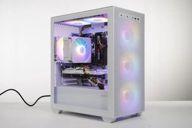 Alt view image 3 of 7 - AODU Gaming Desktop PC-Windows11 AMD Ryzen 5 5500  3.4GHz to 4.6GHZ-NVIDIA GeForce RTX 2060S -32GB 3200MHz RMA DDR4 -1TB M.2 NVMe SSD-600W psuDesktop Air coole Prebuilt Gaming PC