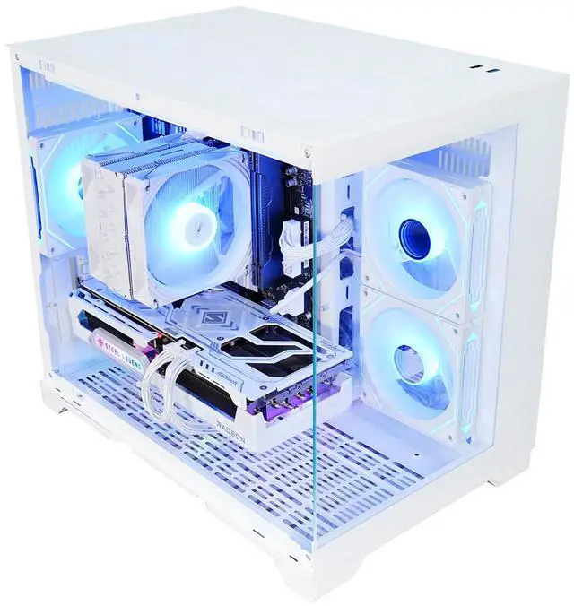 Alt view image 3 of 7 - AODU Gaming Desktop PC-Windows11-AMD Ryzen 7 7800X3D -AMD Radeon RX 9070XT 16GB - C38 DDR5 32GB 6800MHz RMA-1TB M.2 NVMe SSD-850W PSU-panoramic PC case WiFi6 RGB Sync Gaming PC