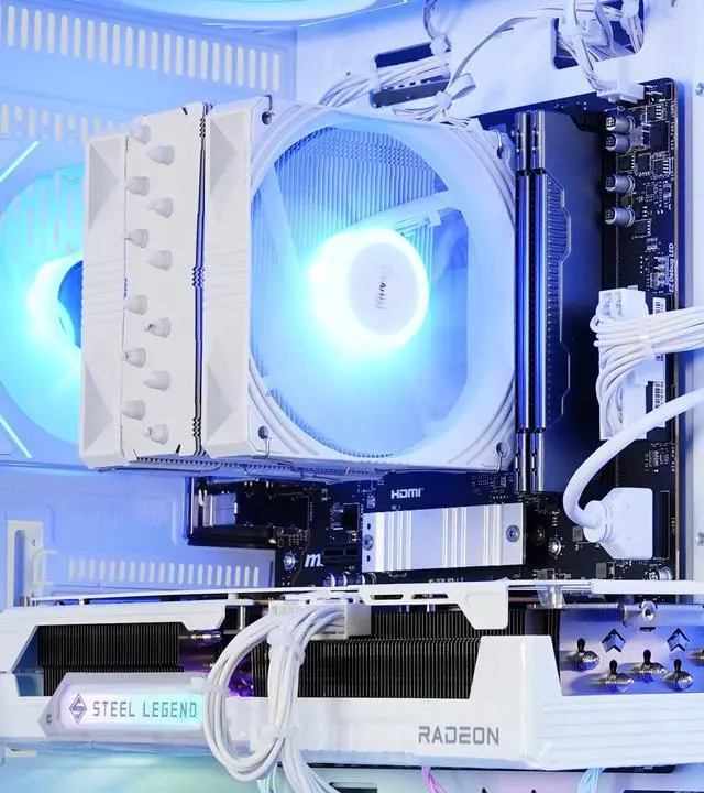 Alt view image 4 of 7 - AODU Gaming Desktop PC-Windows11-AMD Ryzen 7 7800X3D -AMD Radeon RX 9070XT 16GB - C38 DDR5 32GB 6800MHz RMA-1TB M.2 NVMe SSD-850W PSU-panoramic PC case WiFi6 RGB Sync Gaming PC