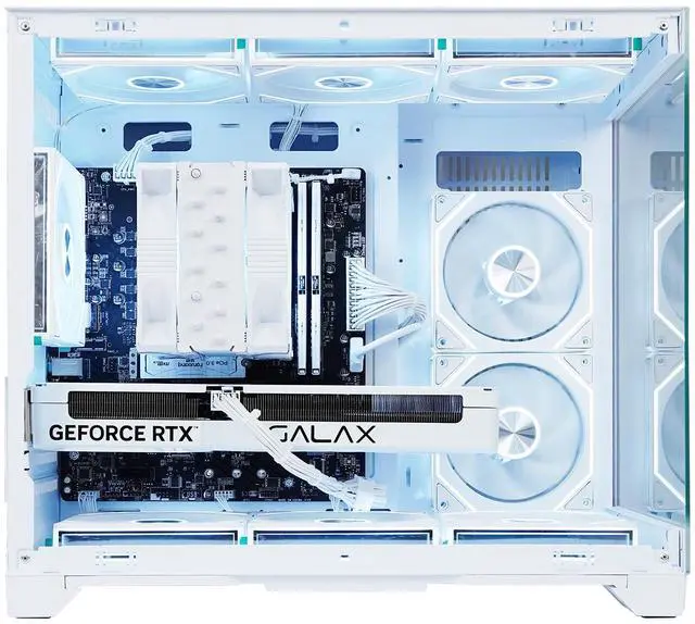 Alt view image 2 of 7 - AODU Gaming Desktop PC-Windows11-AMD RYZEN 5 3600 3.5GHz (4.2GHz Turbo)-GeForce RTX 4060 OC 8G -DDR4 16GB 3200MHz RMA-512G M.2 NVMe SSD-650W PSU-panoramic PC case WiFi6 RGB Sync Gaming PC