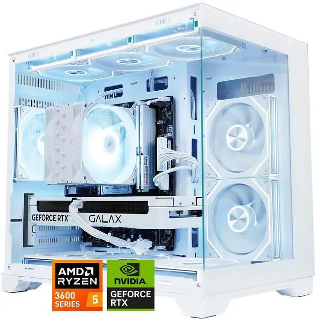 Main image of AODU Gaming Desktop PC-Windows11-AMD RYZEN 5 3600 3.5GHz (4.2GHz Turbo)-GeForce RTX 4060 OC 8G -DDR4 16GB 3200MHz RMA-512G M.2 NVMe SSD-650W PSU-panoramic PC case WiFi6 RGB Sync Gaming PC