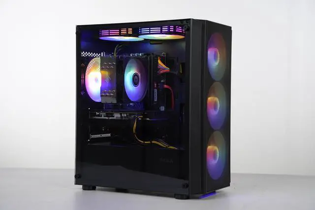 Main image of AODU Gaming Desktop-Windows11-AMD Ryzen 5 5600GT 3.4GHz to 4.6GHZ Vega Graphics 7,16GB(8G*2) DDR4 3200MHz,NVME M.2 1TB SSD, Win 11 Ready, Gamer Desktop Computer,Desktop Air coole Prebuilt Gaming PC